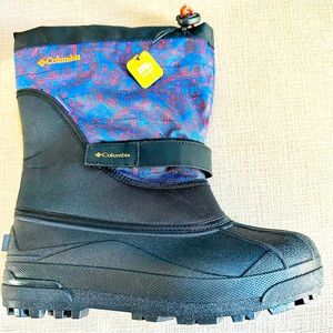 NWT Columbia Youth Powderbug Insulated Waterproof Snow Boot. Size 7